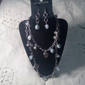 New York & Company Necklace and Earring Set New
